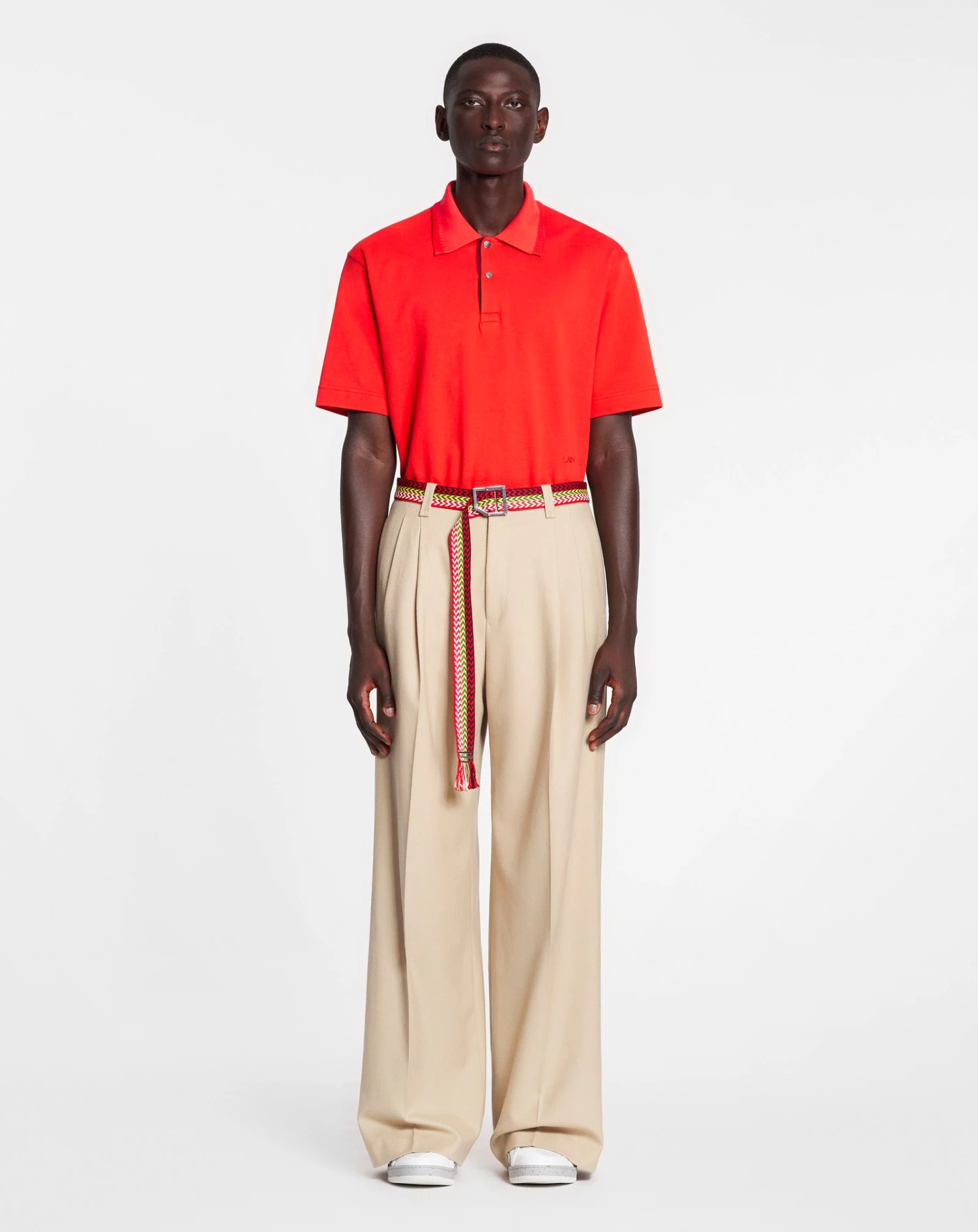 Lanvin OVERSIZED POLO WITH CURB LACE DETAILS 2 Lanvin OVERSIZED POLO WITH CURB LACE DETAILS - Image 2