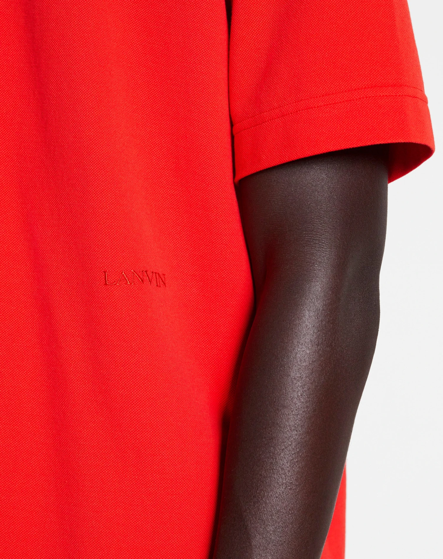 Lanvin OVERSIZED POLO WITH CURB LACE DETAILS 5 Lanvin OVERSIZED POLO WITH CURB LACE DETAILS - Image 5