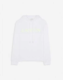 CLASSIC FIT LANVIN CURB HOODY IN COTTON FLEECE