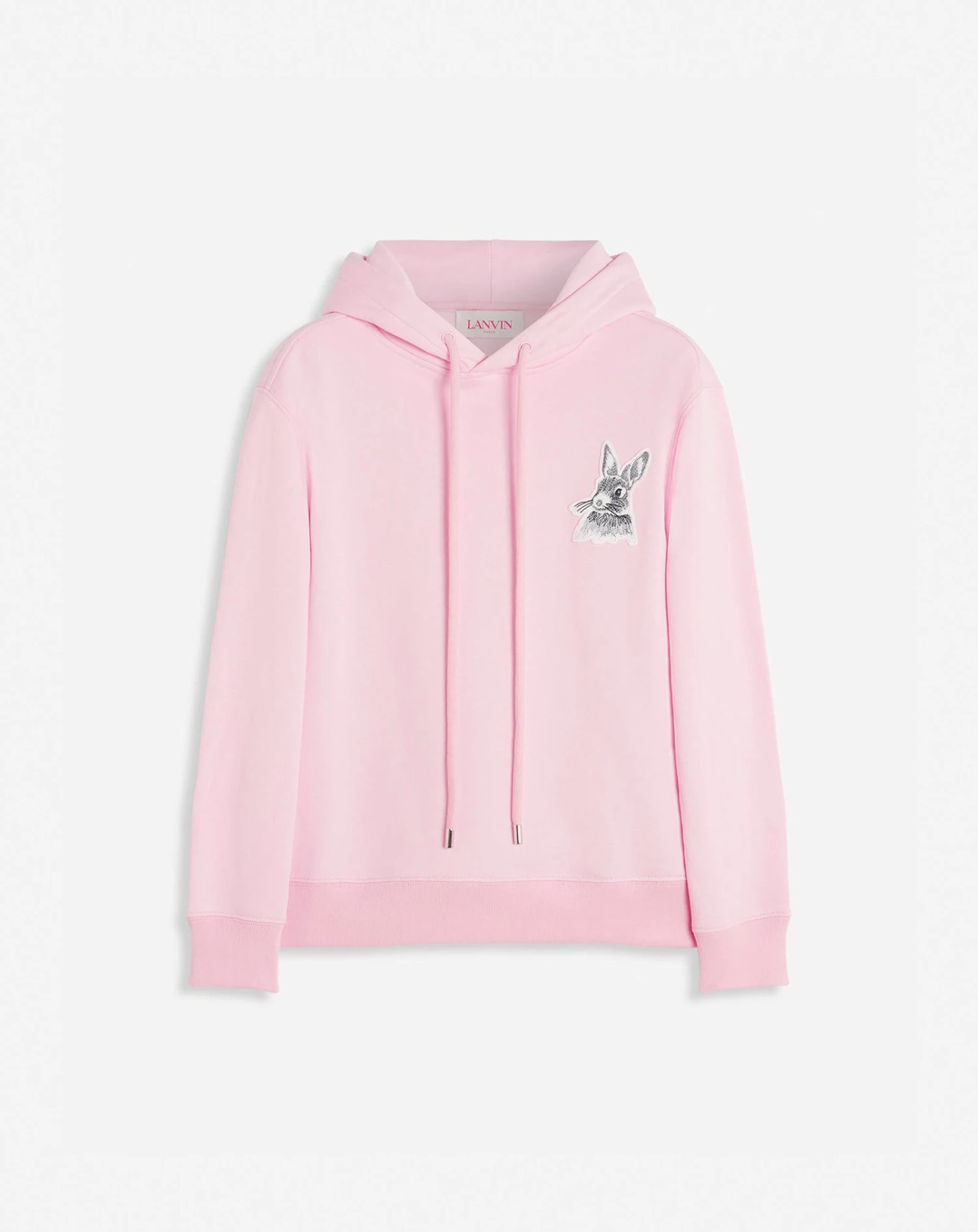 Lanvin CLASSIC FIT PRINTED HOODY IN COTTON FLEECE 1 Lanvin CLASSIC FIT PRINTED HOODY IN COTTON FLEECE