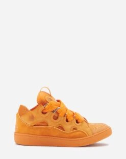 Lanvin LEATHER CURB SNEAKERS