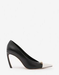 LEATHER SWING PUMPS WITH SEQUENCE BY LANVIN JEWEL