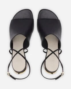 LEATHER SEQUENCE BY LANVIN CHUNKY HEELED SANDALS -Lanvin fw sasm02 napa a2310m1 e 8870d522 d8d7 46ec 9160 14e6354bdc1c