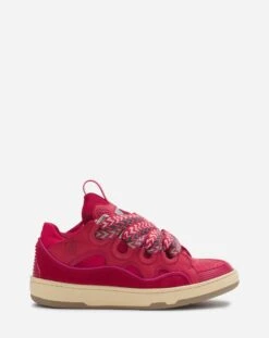 Lanvin LEATHER CURB SNEAKERS