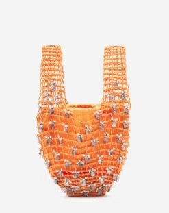 MACRAME BY LANVIN SATIN BAG