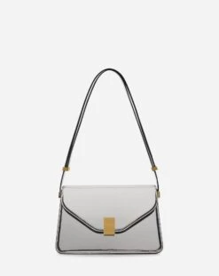 Lanvin SM CONCERTO BAG IN METALLIC LEATHER