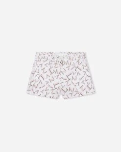 Lanvin PRINTED FLEECE SHORTS