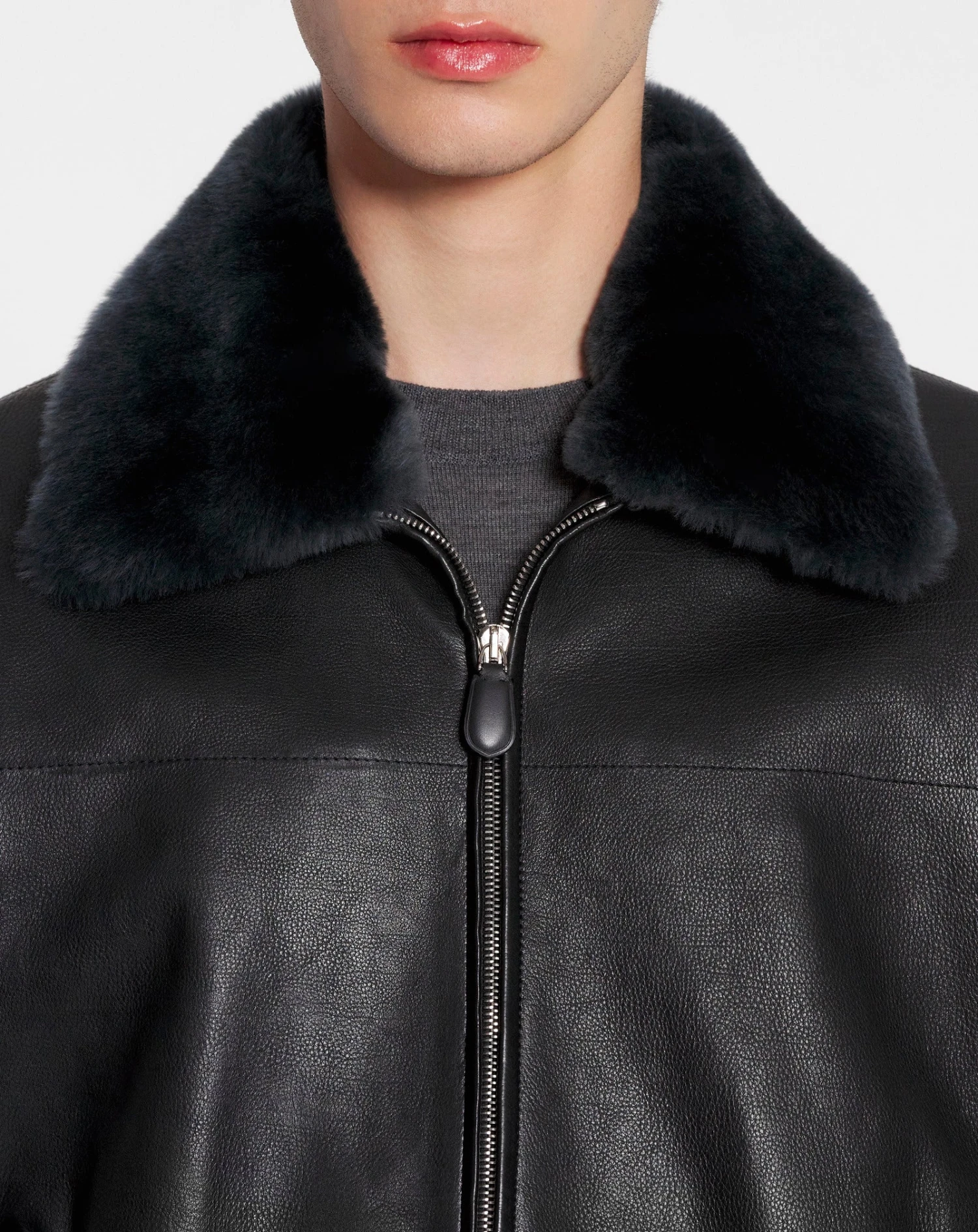 Lanvin JACKET IN CALFSKIN WITH SHEARLING COLLAR 5 Lanvin JACKET IN CALFSKIN WITH SHEARLING COLLAR - Image 5