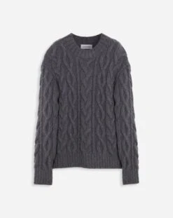 Lanvin ARAN KNIT JUMPER IN BRUSHED MOHAIR
