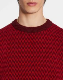 Lanvin CURB HERRINGBONE CREWNECK SWEATER IN MERINO WOOL 9 Lanvin CURB HERRINGBONE CREWNECK SWEATER IN MERINO WOOL -Lanvin rm po0024 k005 a23b330 e 8eefdc71 fd36 4bf4 a2a3 395099674de1