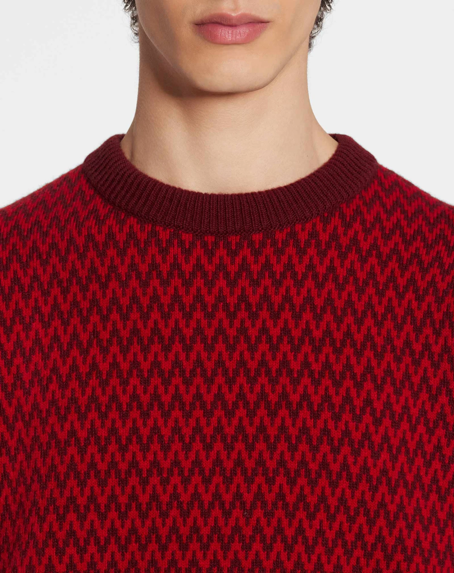Lanvin CURB HERRINGBONE CREWNECK SWEATER IN MERINO WOOL 5 Lanvin CURB HERRINGBONE CREWNECK SWEATER IN MERINO WOOL - Image 5