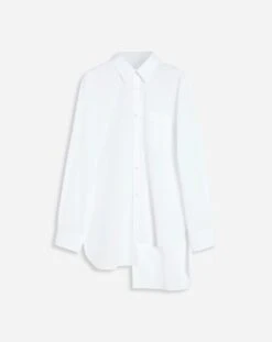 Lanvin ASYMMETRICAL SHIRT WITH TONE-ON-TONE STRIPES