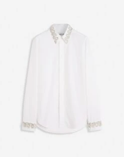 Lanvin EMBROIDERED SLIM FIT SHIRT