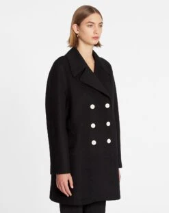 Lanvin DOUBLE-BREASTED PEACOAT -Lanvin rw co0031 5758 a2310 c 25574cee 4d7e 4f61 aa27 5c09b3098c12