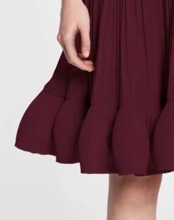 Lanvin ASYMMETRIC 3 LAYER DRESS WITH RUFFLES IN CHARMEUSE -Lanvin rw dr0024 4778 p2339f