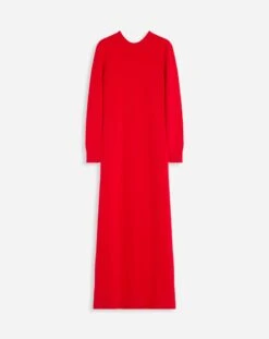 Lanvin OPEN BACK MAXI DRESS IN WOOL AND CASHMERE