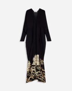 Lanvin CAFTAN DRESS IN SILK JACQUARD
