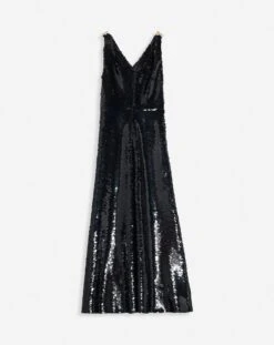 Lanvin LONG EMBROIDERED SLEEVELESS DRESS