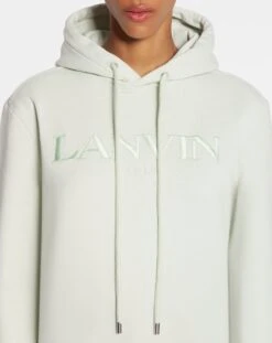 CLASSIC FIT LANVIN EMBROIDERED HOODY IN COTTON FLEECE -Lanvin rw ho0003 j210 p23401e