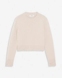 Lanvin CROPPED WOOL AND CASHMERE CREWNECK SWEATER