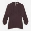 Lanvin GATHERED TOP WITH 3/4-LENGTH SLEEVES