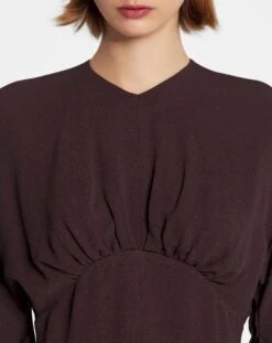 Lanvin GATHERED TOP WITH 3/4-LENGTH SLEEVES 9 Lanvin GATHERED TOP WITH 3/4-LENGTH SLEEVES -Lanvin rw to0003 5648 a23652 e 7ca705bc 3952 435a b213 9e2dc172d8c1