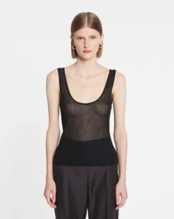 Lanvin SHEER KNIT TANK 7 Lanvin SHEER KNIT TANK -Lanvin rw to0016 k403 e2310 c