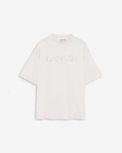 OVERSIZED LANVIN PARIS EMBROIDERED T-SHIRT